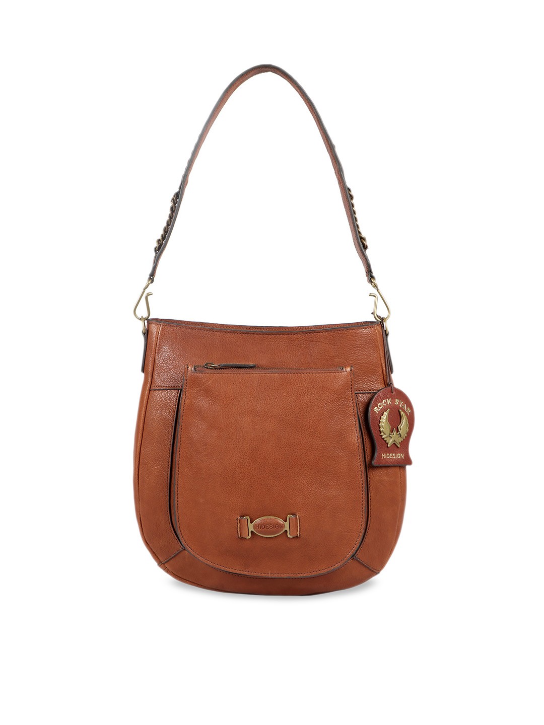 

Hidesign Women Tan Brown Solid Leather Shoulder Bag