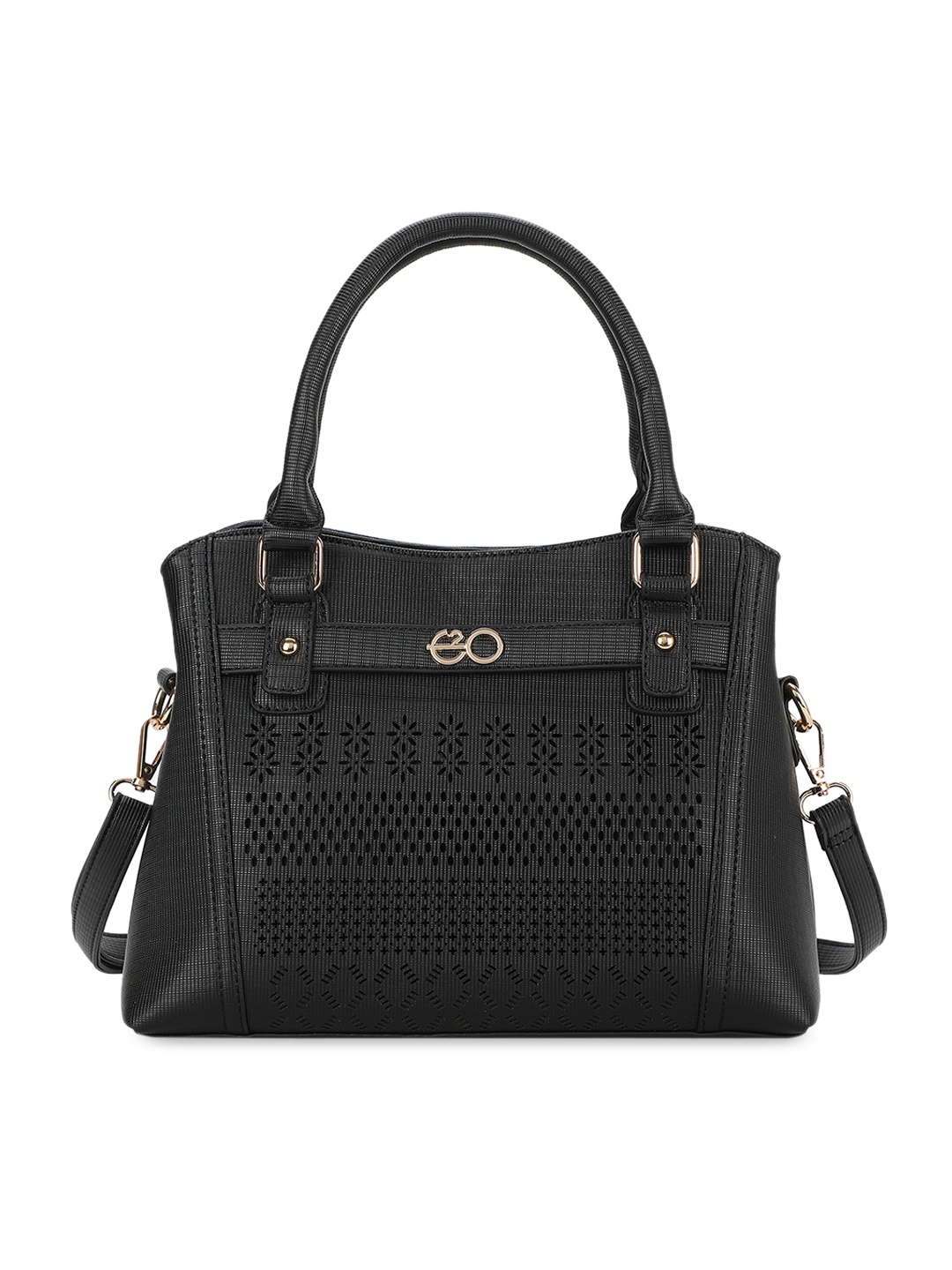 

E2O Black Solid Handheld Bag