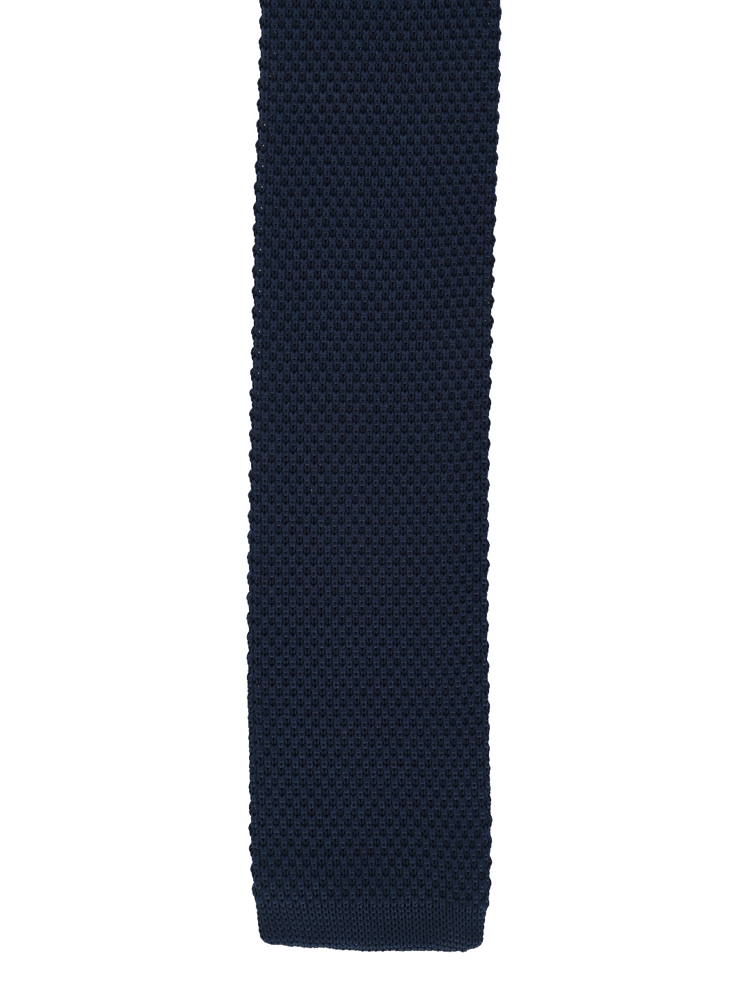 

Calvadoss Navy Blue Woven Design Skinny Tie