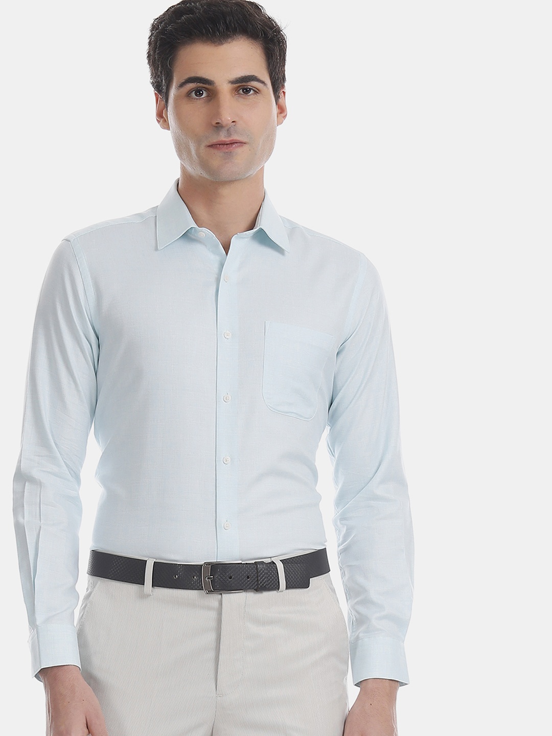 

Arrow Men Green Slim Fit Checked Formal Shirt