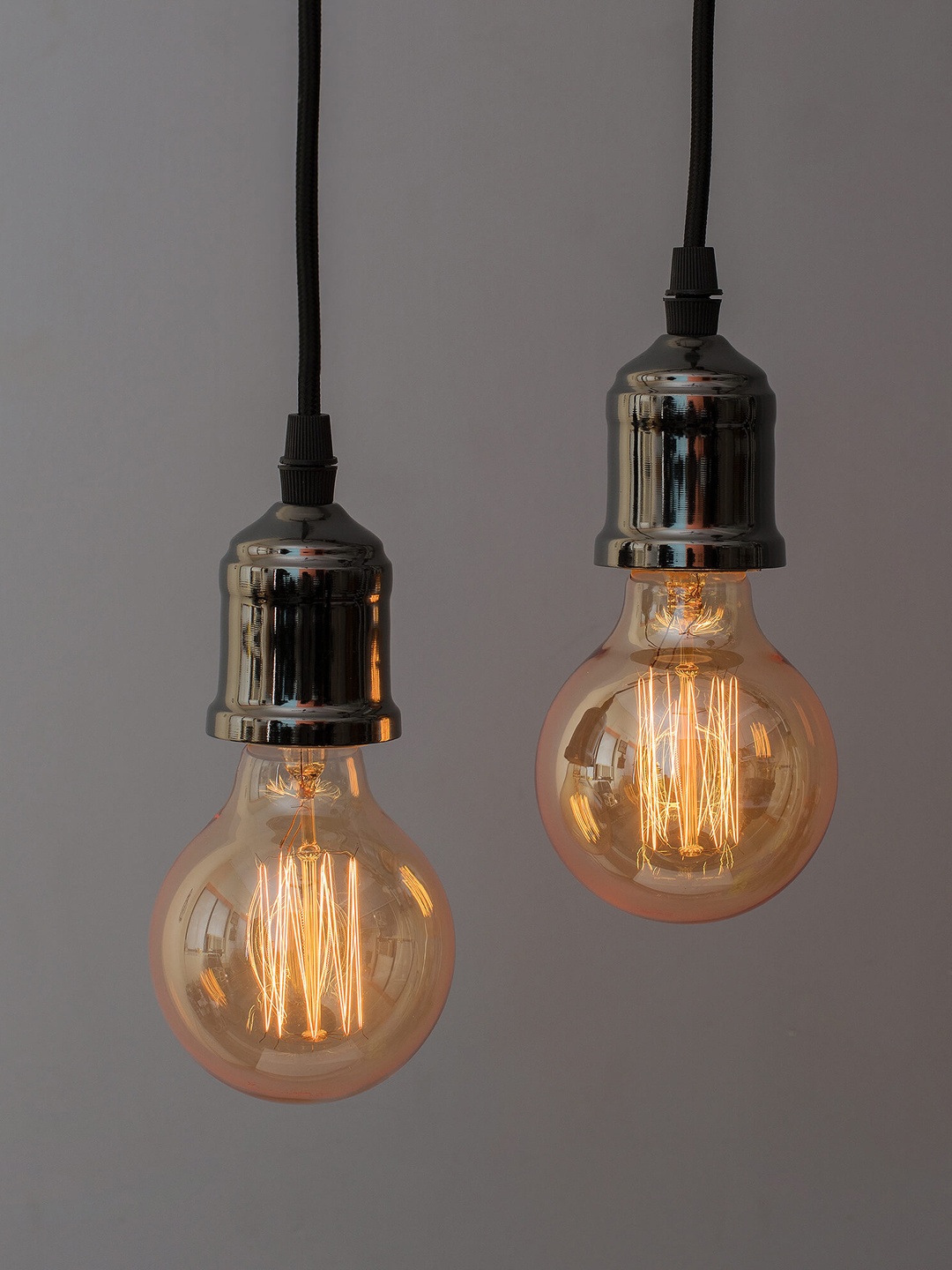 

Homesake Black Set of 2 Handcrafted Edison Filament Hanging Lights