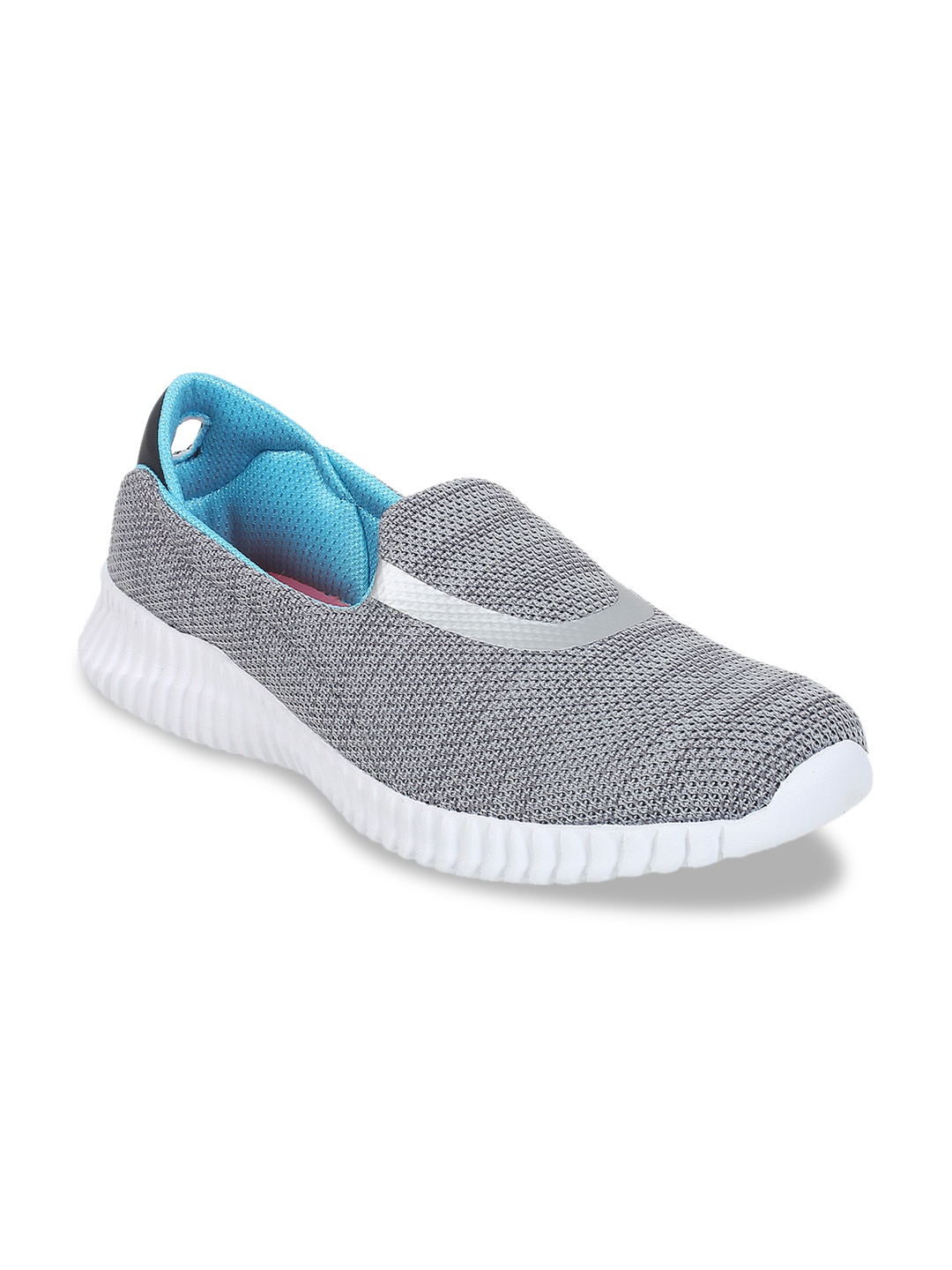 

Yuuki Women Grey Mesh Mid-Top Walking Shoes