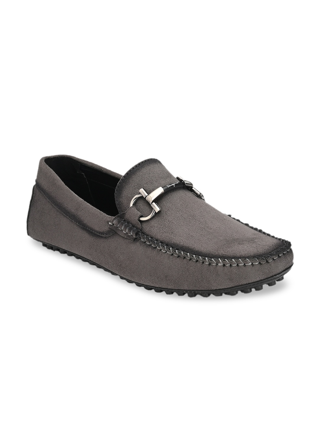 

Ferraiolo Men Grey Driving Shoes