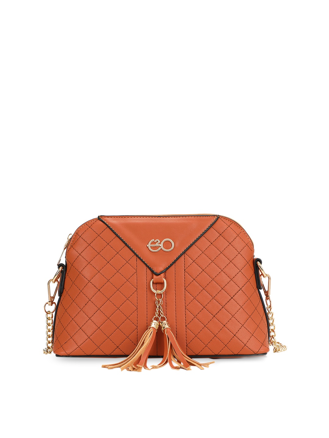 

E2O Brown Solid Sling Bag