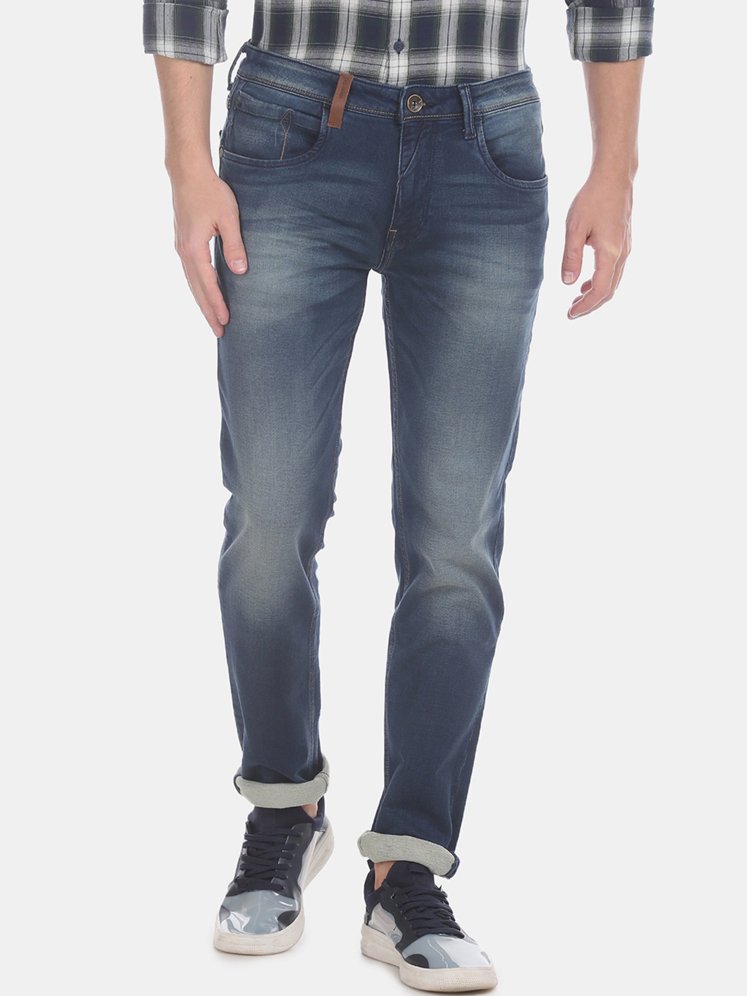 

Ed Hardy Men Blue Slim Fit Mid-Rise Clean Look Stretchable Jeans