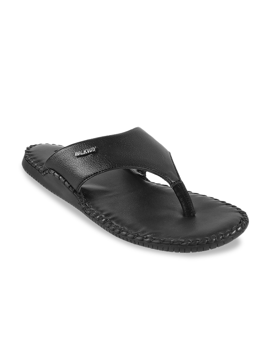 

WALKWAY by Metro Men Black Comfort Sandals