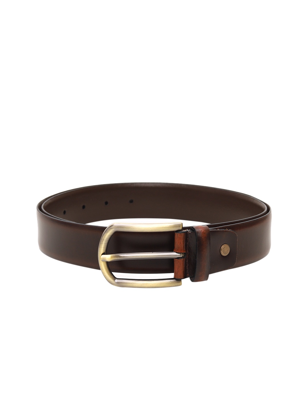 

Da Milano Men Brown Solid Leather Belt