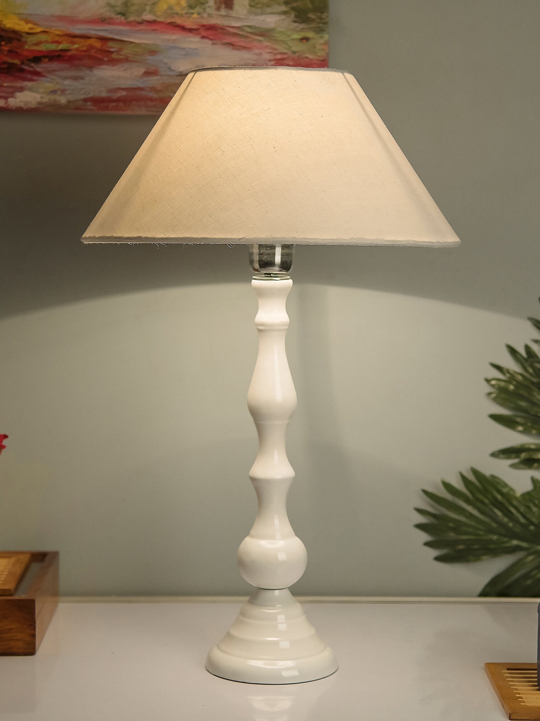 

Homesake Set of 2 White Solid Handcrafted Table Lamp Shades