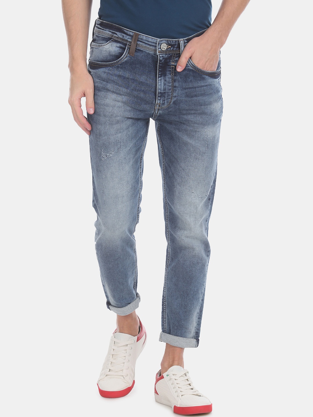 

Ed Hardy Men Blue Slim Fit Mid-Rise Clean Look Stretchable Jeans