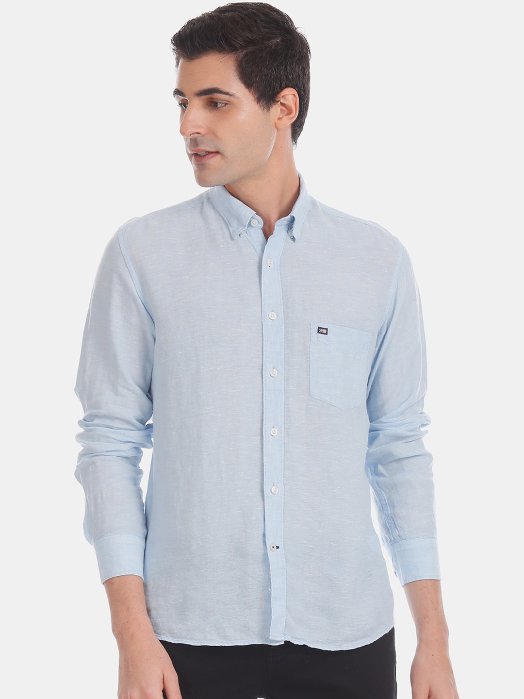 

Arrow Sport Men Blue Regular Fit Solid Casual Shirt
