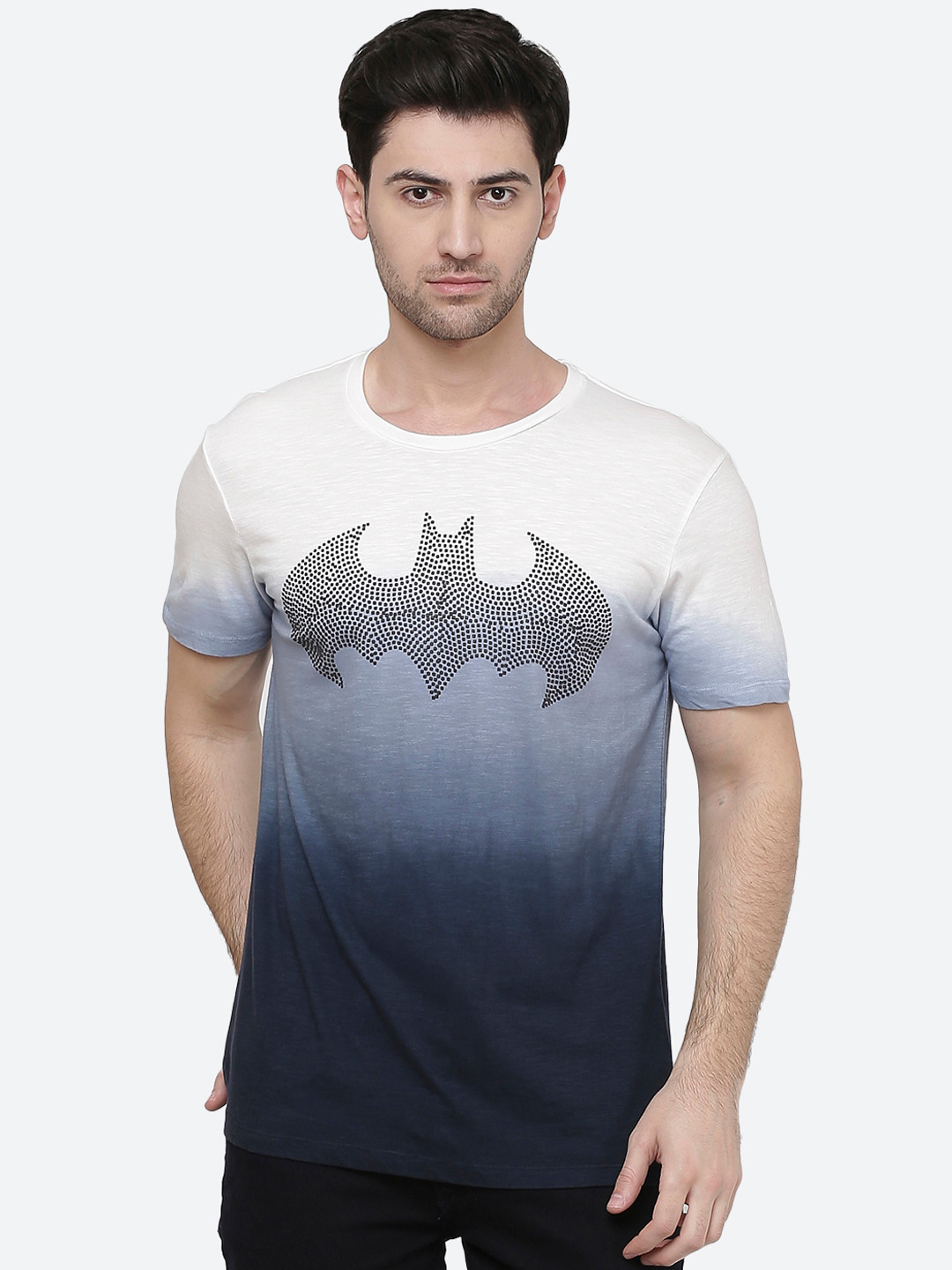 

Free Authority Men Grey Pure Cotton Batman Printed Pure Cotton T-shirt