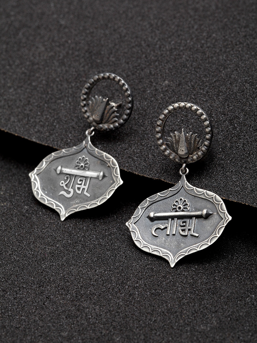 

Infuzze Silver-Toned Brass-Plated Classic Drop Earrings