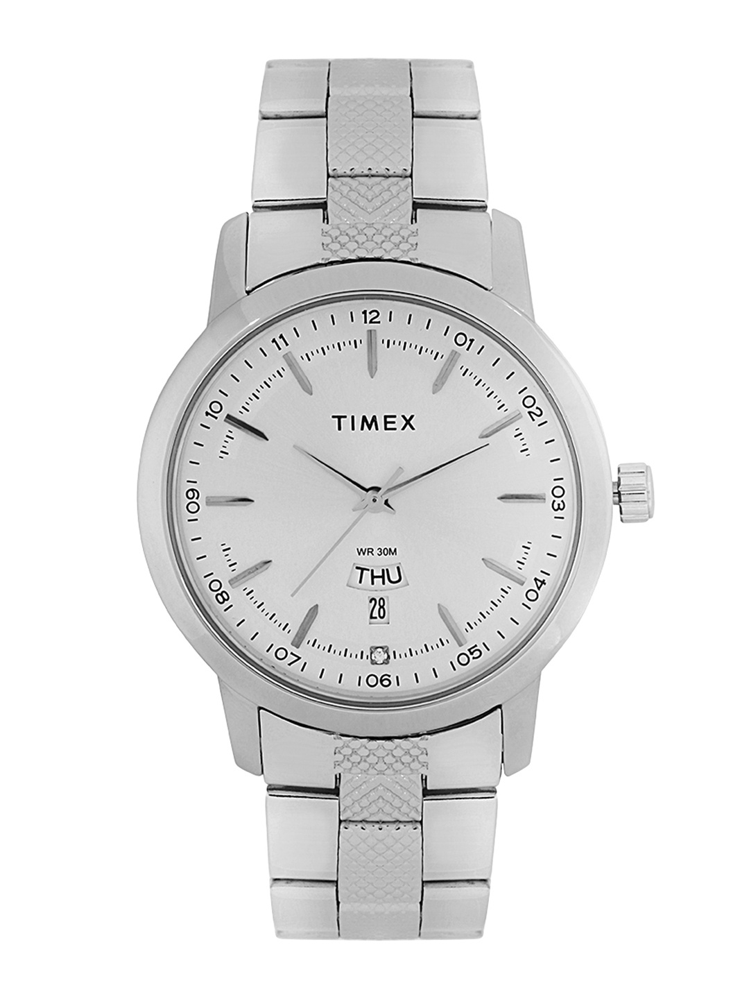 

Timex Men Silver-Toned Analogue Watch TW000G916