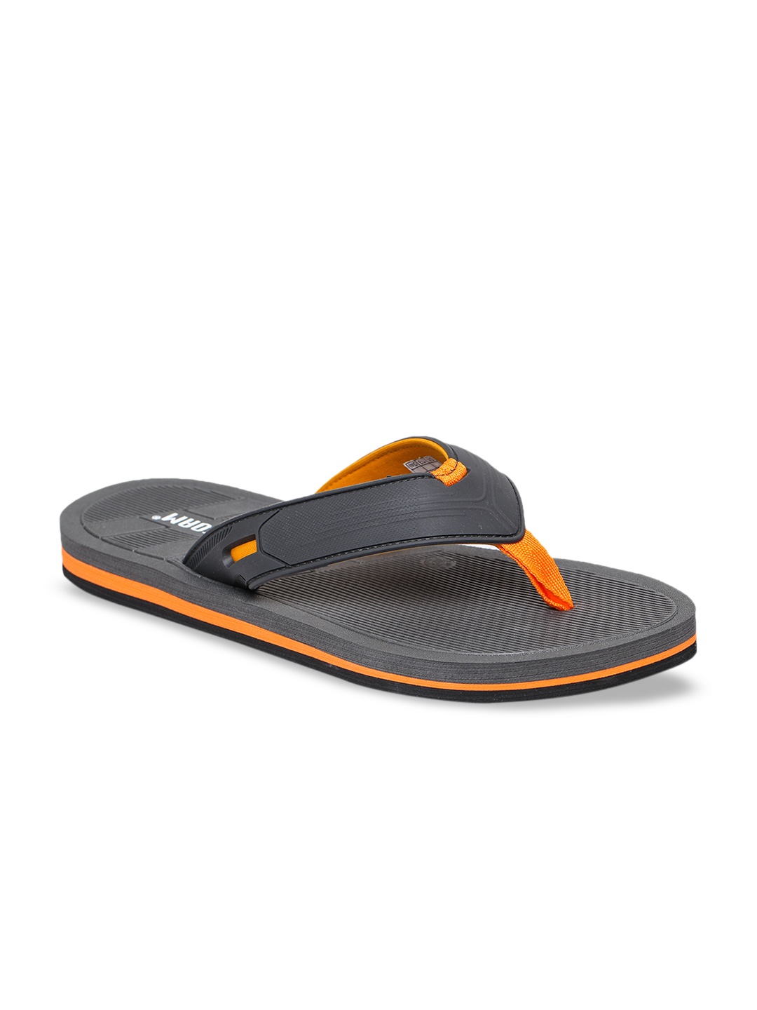 

REFOAM Men Grey Solid Thong Flip-Flops