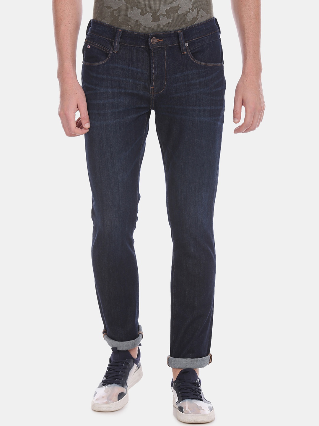 

Arrow Sport Men Navy Blue Slim Fit Low-Rise Clean Look Stretchable Jeans