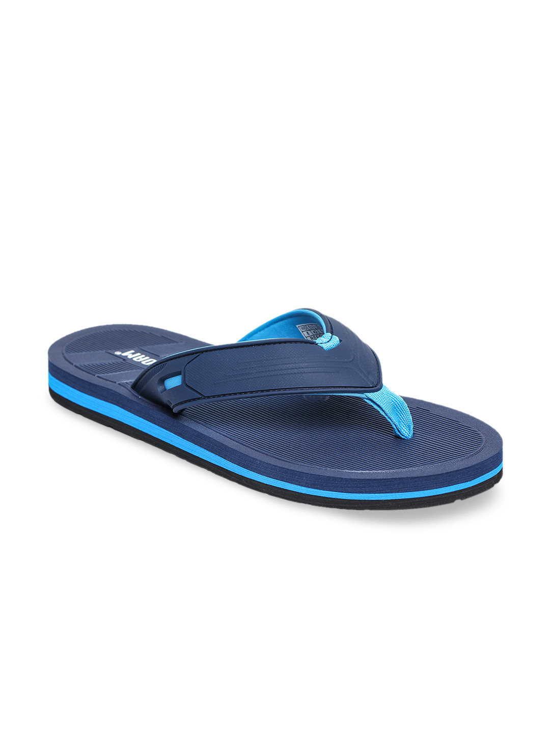 

REFOAM Men Navy Blue Solid Thong Flip-Flops