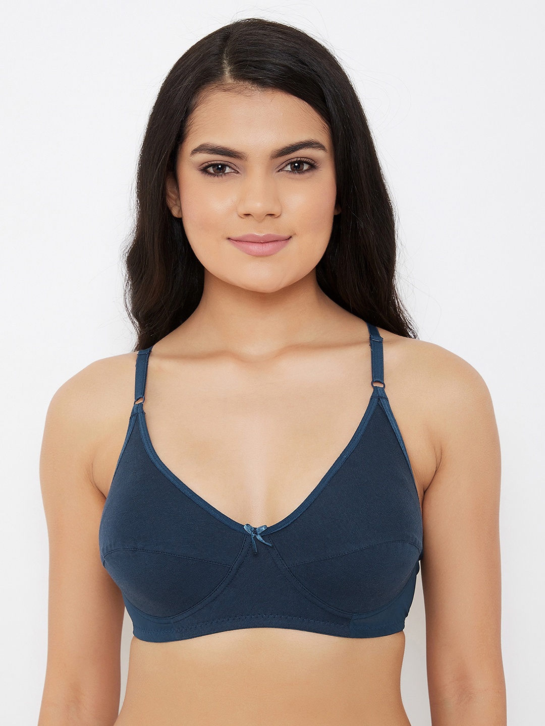 

Clovia Teal Blue Solid Non-Wired Non Padded Everyday Bra BR2058P0832B