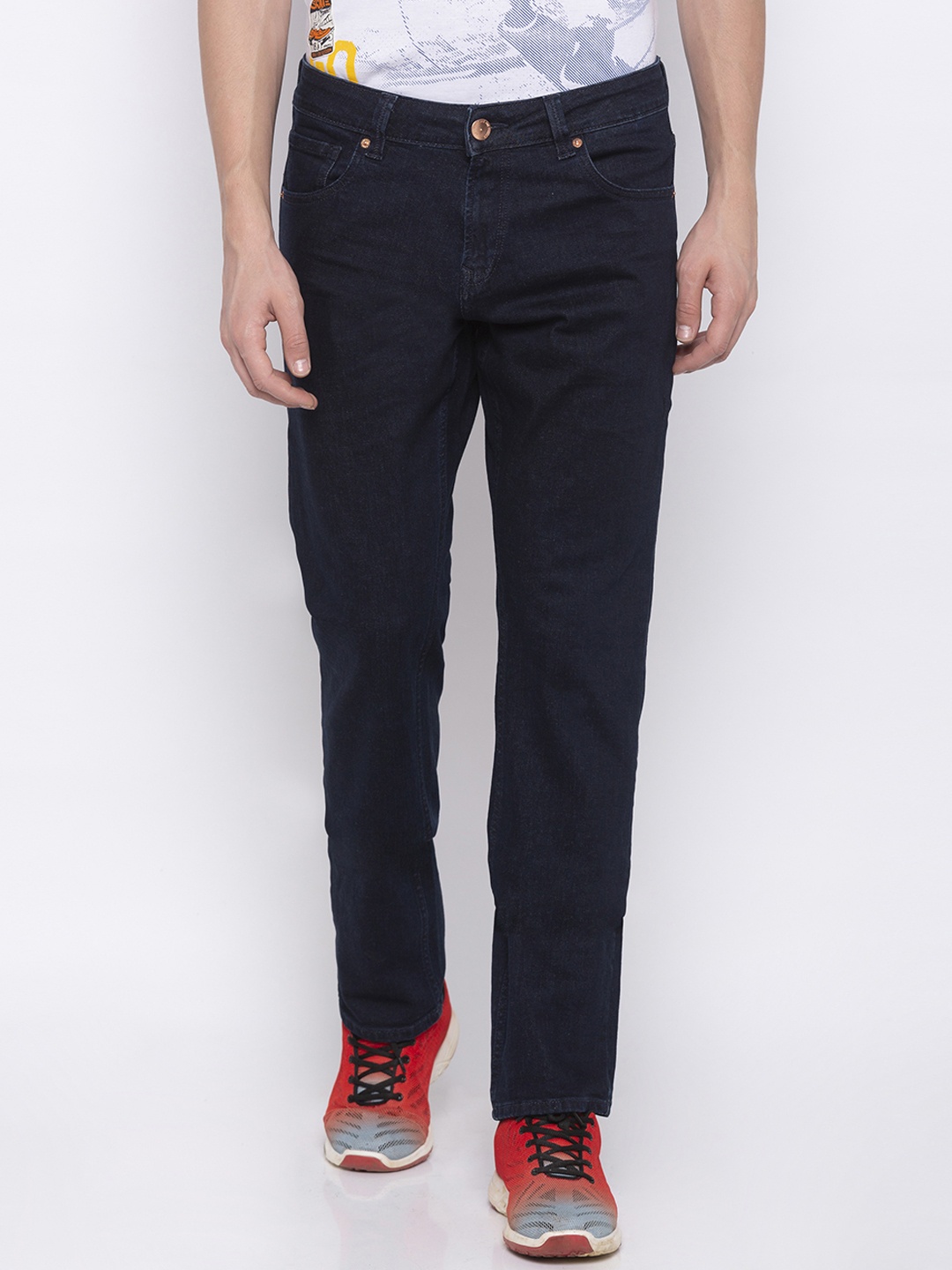 

SPYKAR Men Blue Regular Fit Mid-Rise Clean Look Jeans