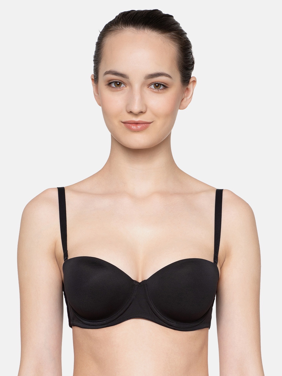 

Triumph Fashion 147 Modern Wired Half Cup Padded Detachable T-Shirt Bra, Black