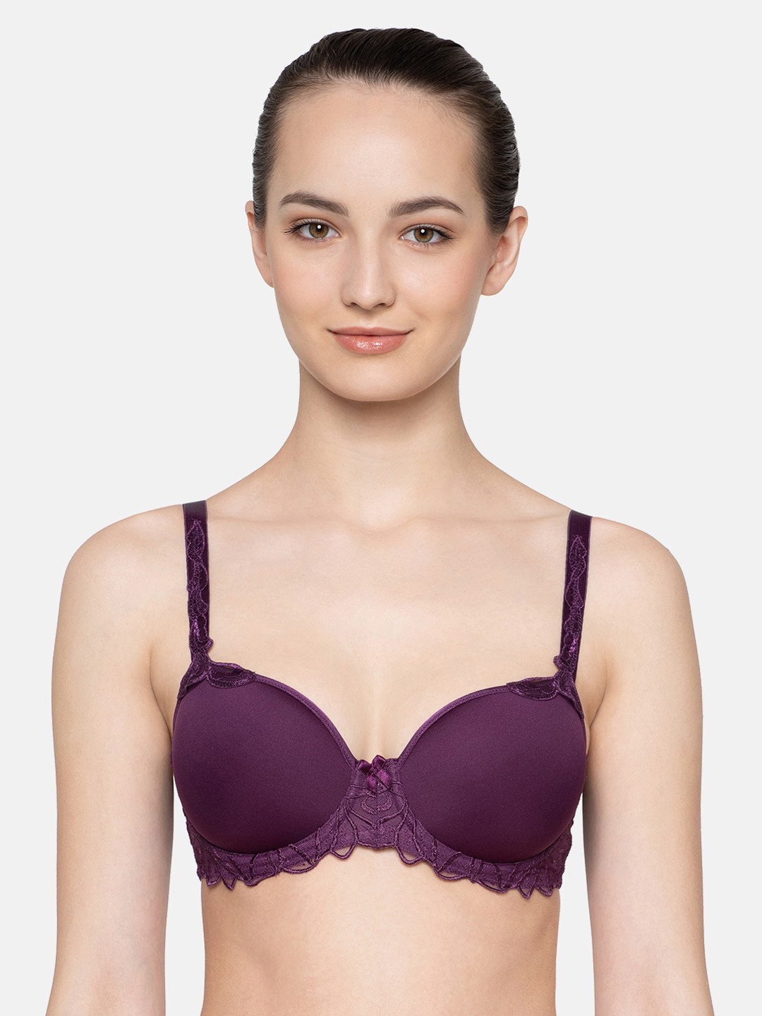 

Triumph Modern Finesse 01 Wired Padded Spacer Cup T-Shirt Bra, Purple