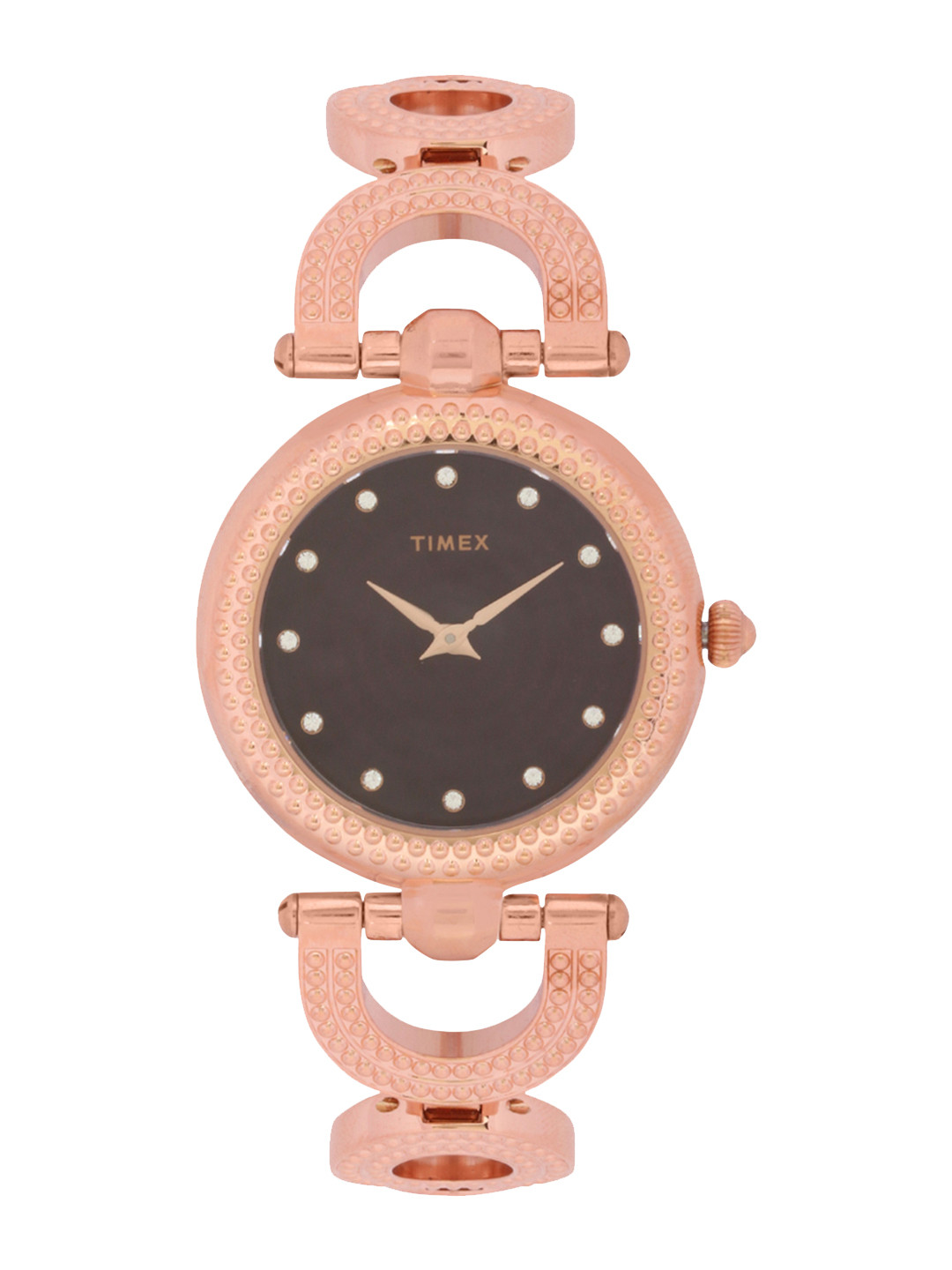 

Timex Women Purple & Rose Gold Analogue Watch TWEL14104