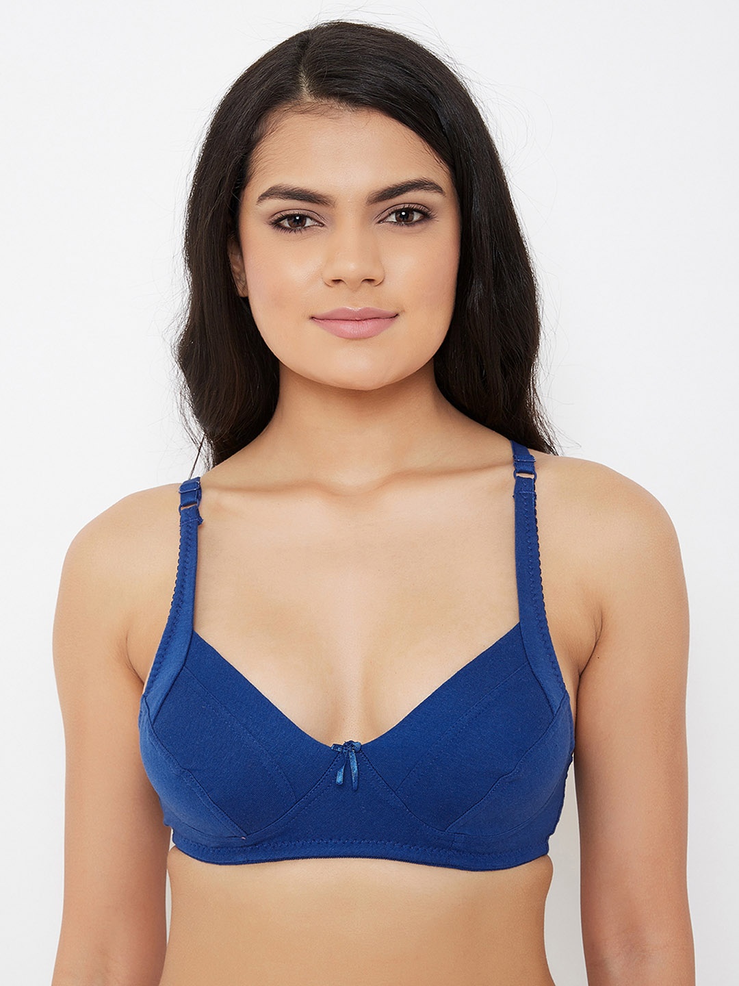 

Clovia Blue Solid Non-Wired Non Padded Everyday Bra BR2067P0832B