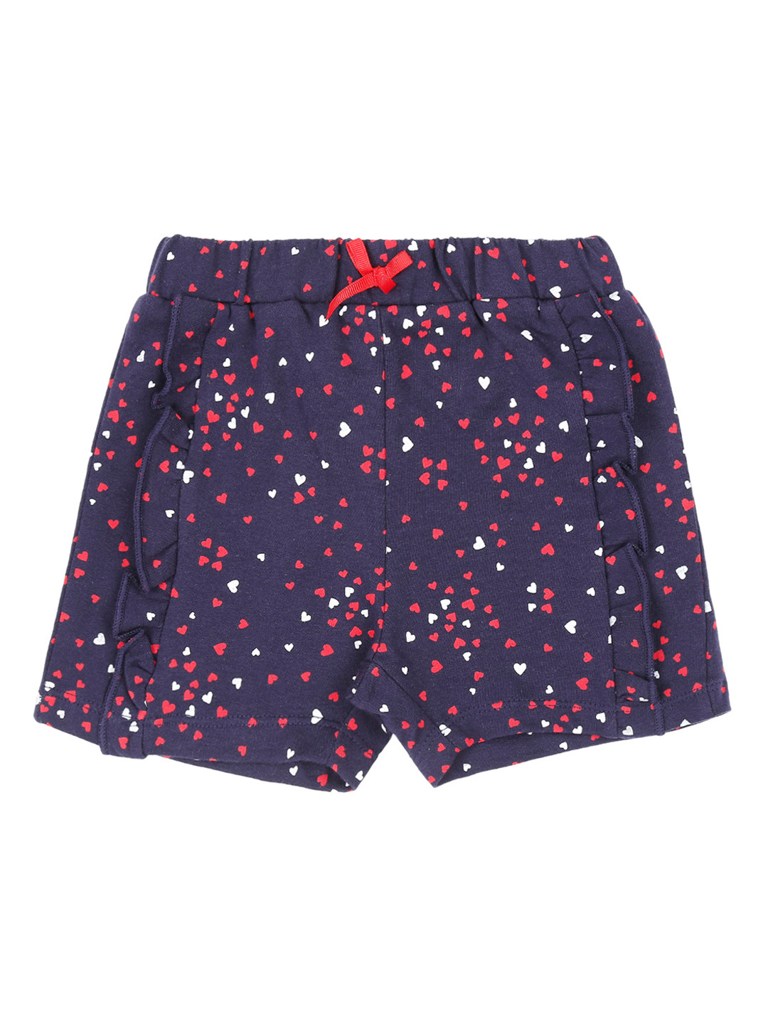 

Pantaloons Baby Girls Navy Blue Printed Regular Fit Regular Shorts
