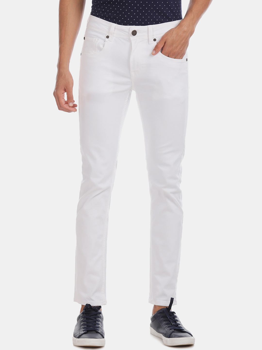 

Colt Men White Skinny Fit Jeans