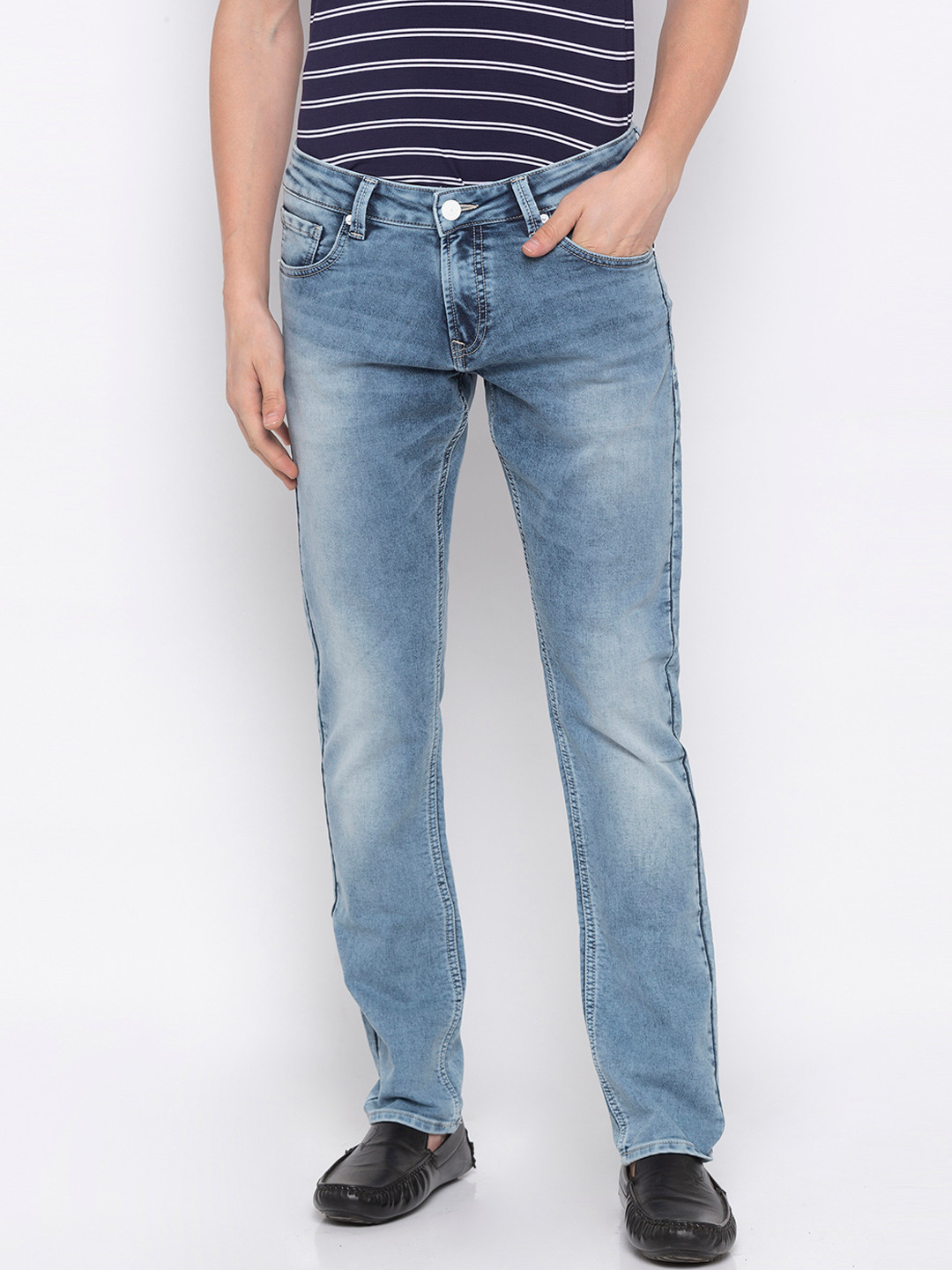 

SPYKAR Men Blue Skinny Fit Low-Rise Clean Look Jeans