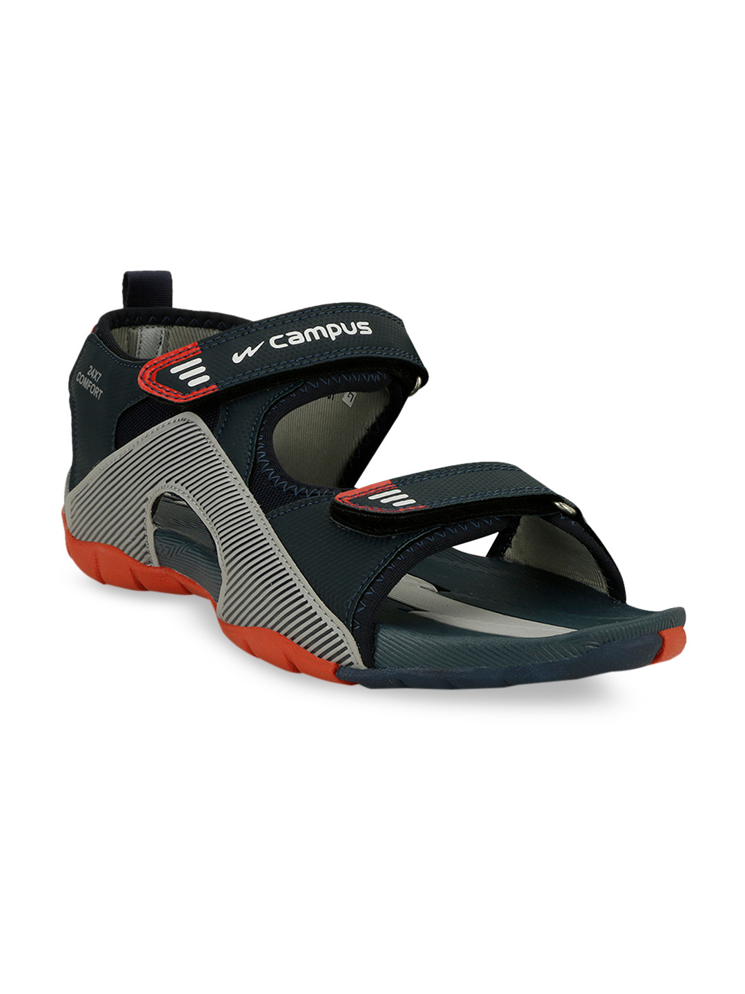 

Campus Men Blue & Grey Sports Sandals