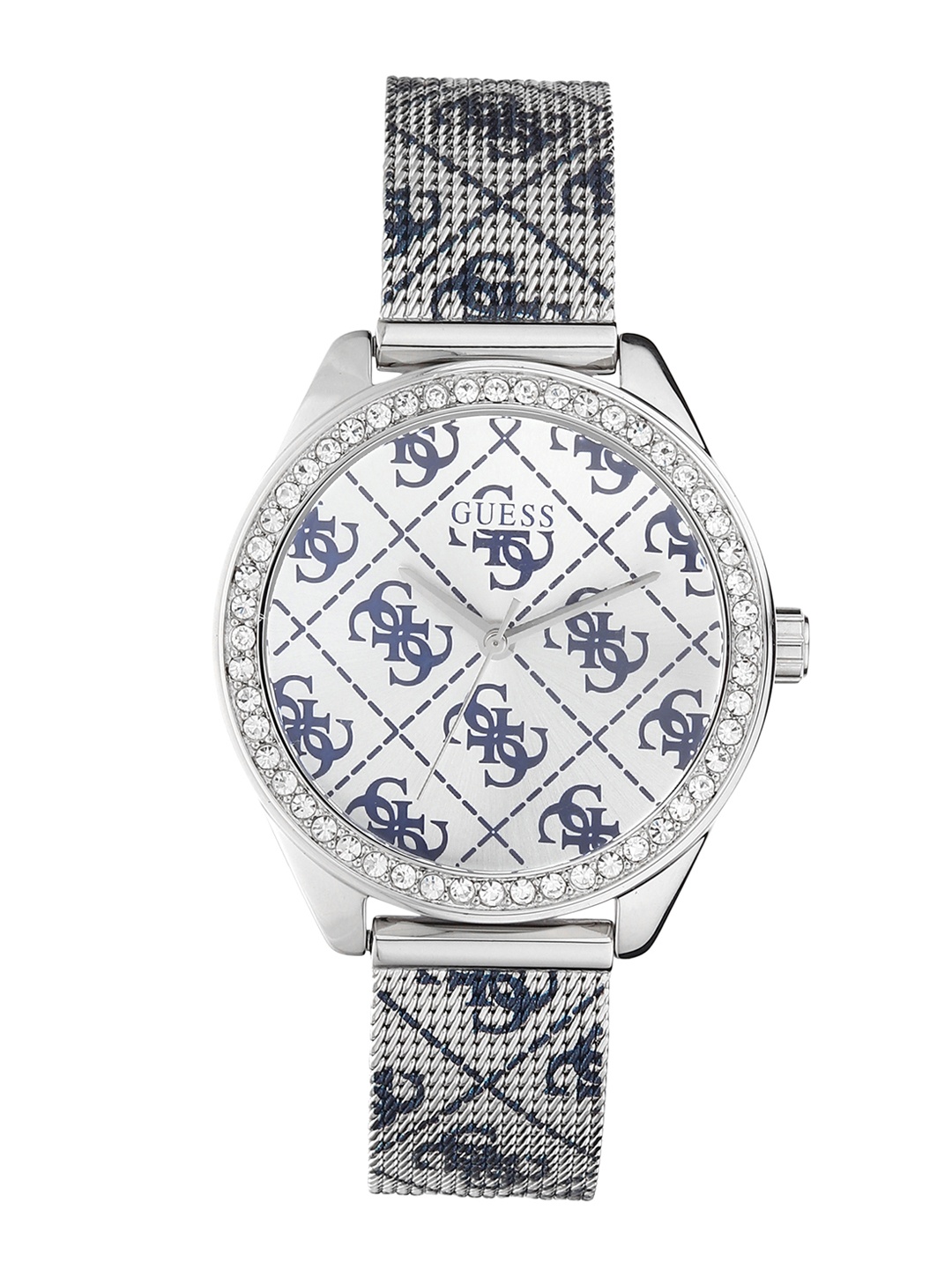 

GUESS Women White & Blue Analogue Watch W1279L1