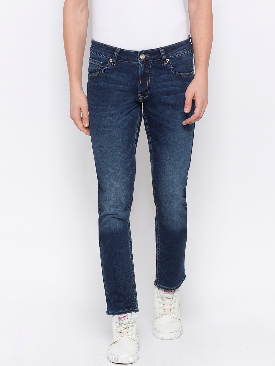 

SPYKAR Men Blue Skinny Fit Low-Rise Clean Look Jeans