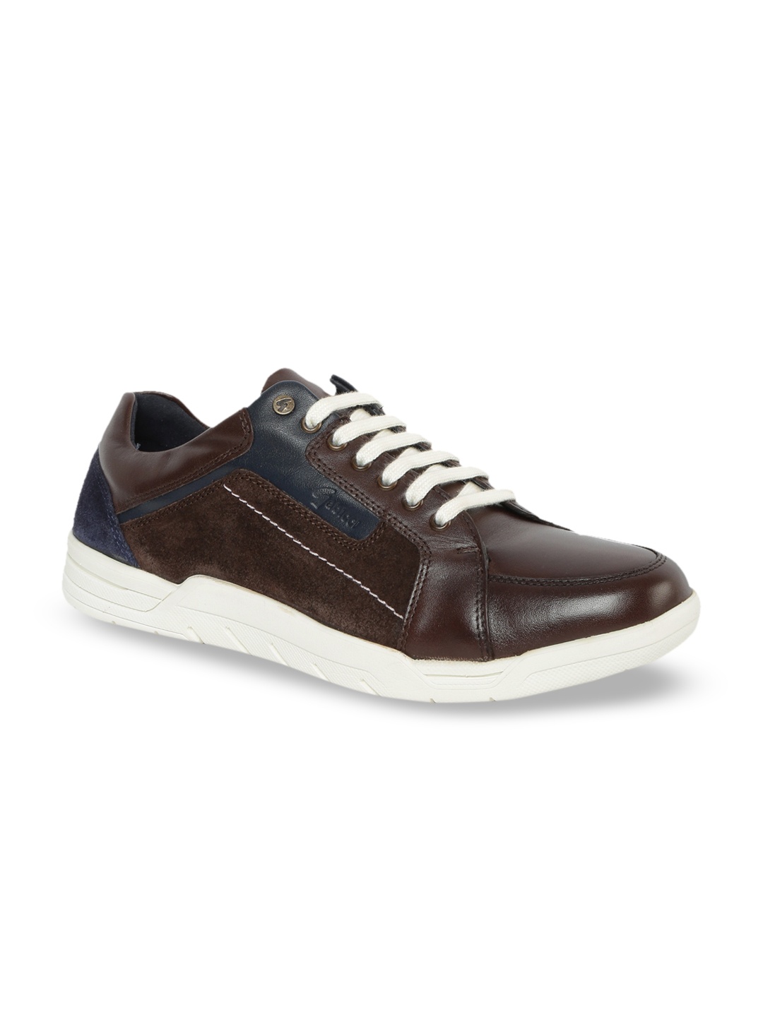 

GABICCI Men Brown Leather Sneakers