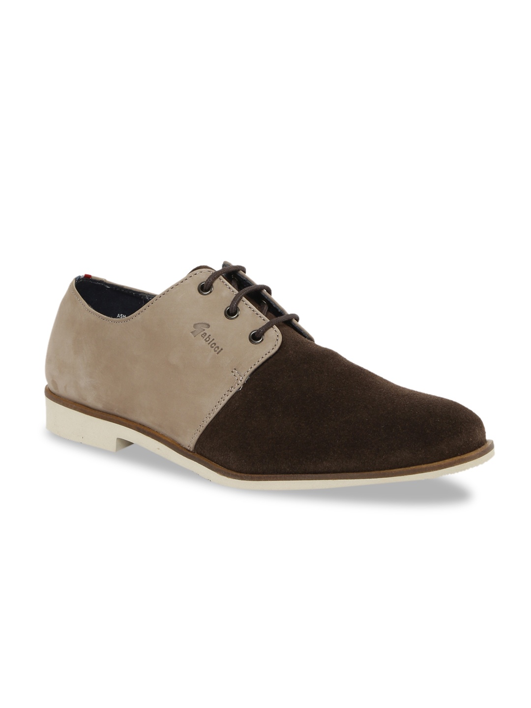 

GABICCI Men Leather Brown Derbys