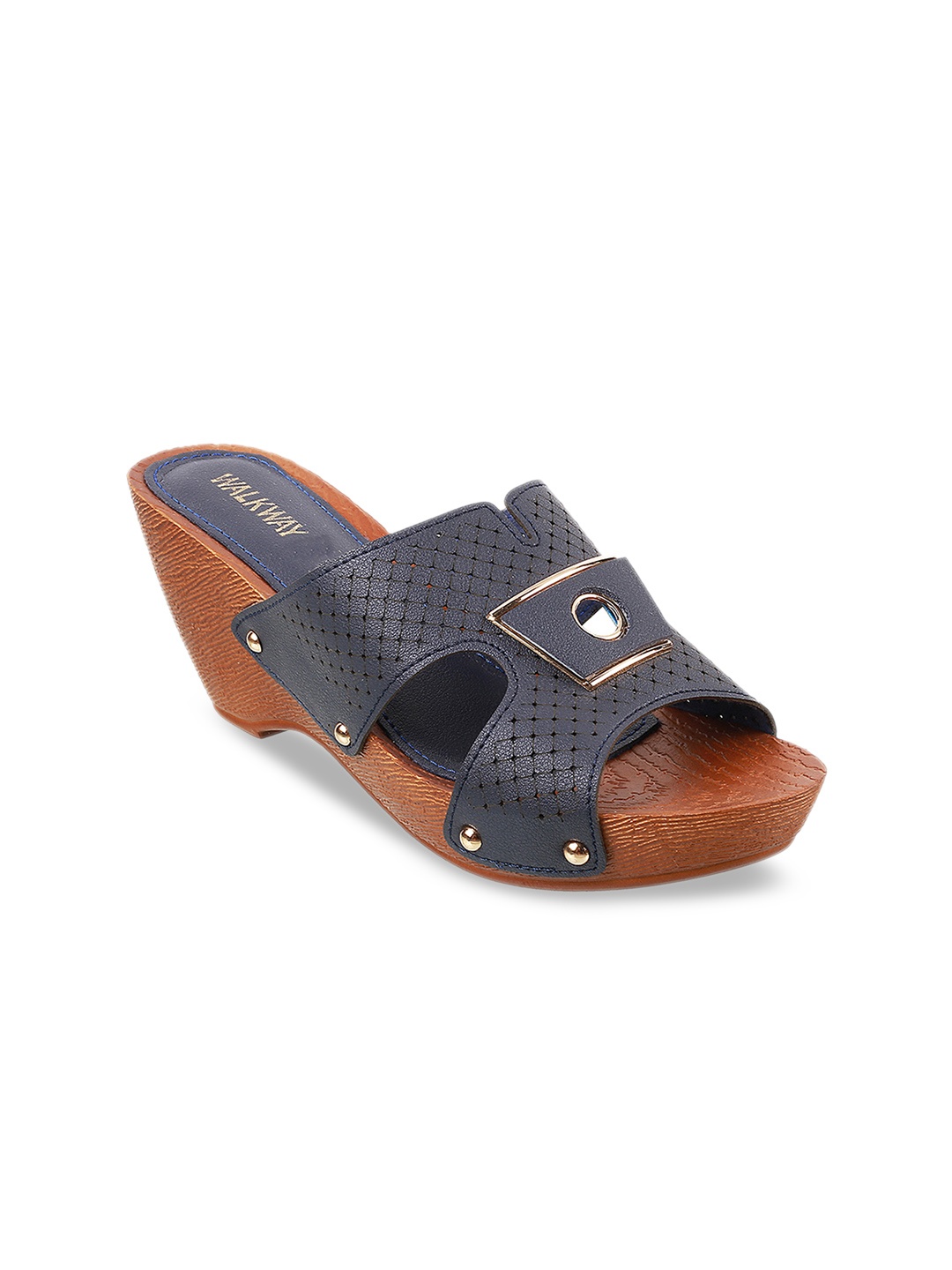 

WALKWAY by Metro Women Blue Solid Wedges