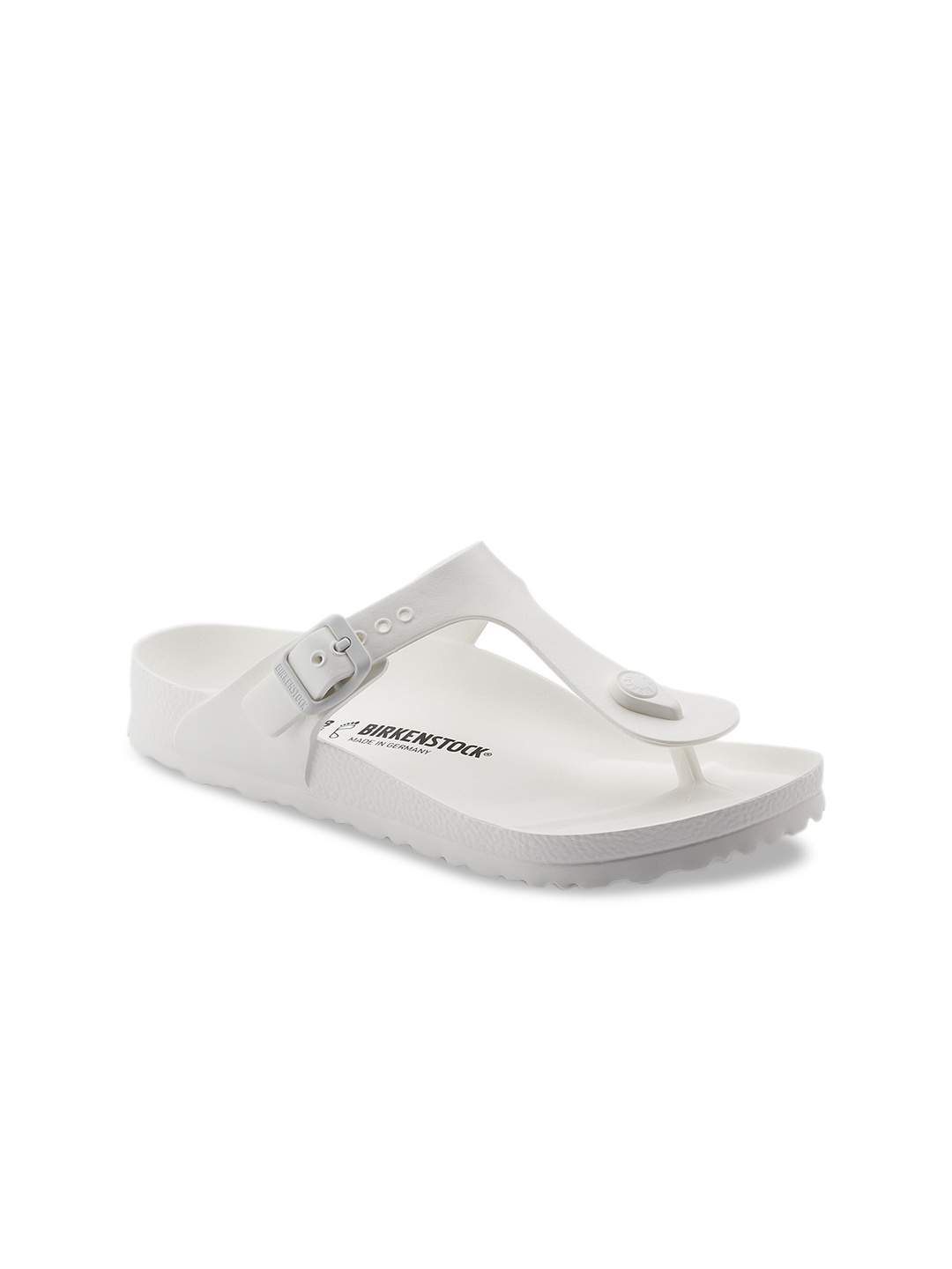 

Birkenstock Unisex White Gizeh Essentials Regular Width Eva Sandals
