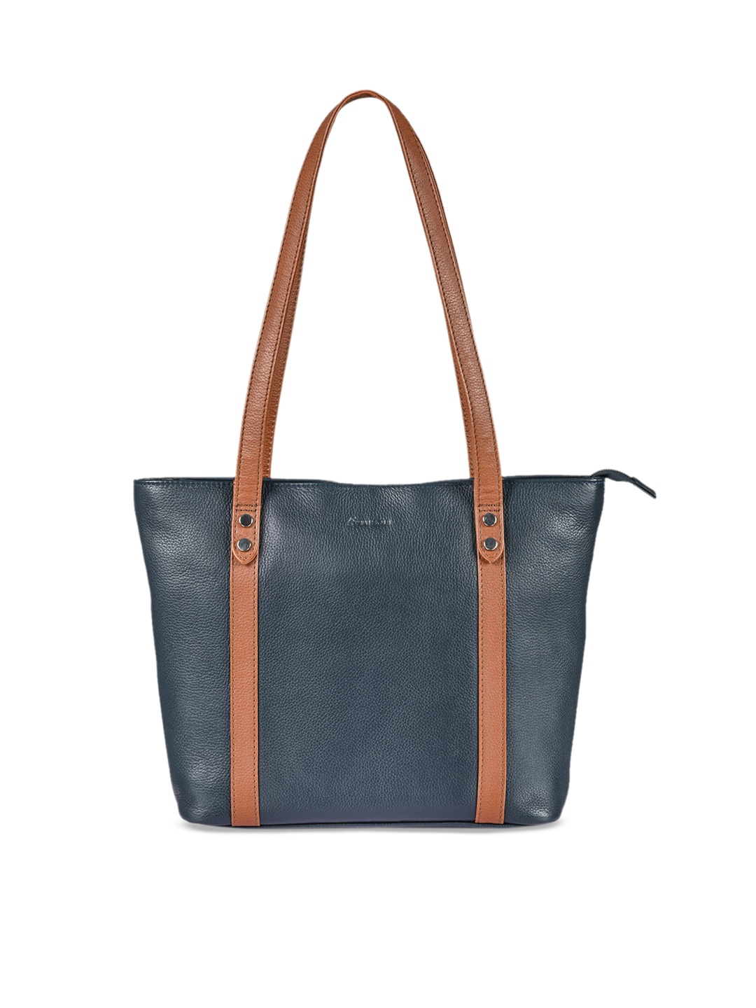 

MAI SOLI Women Navy Blue Solid Leather Shoulder Bag