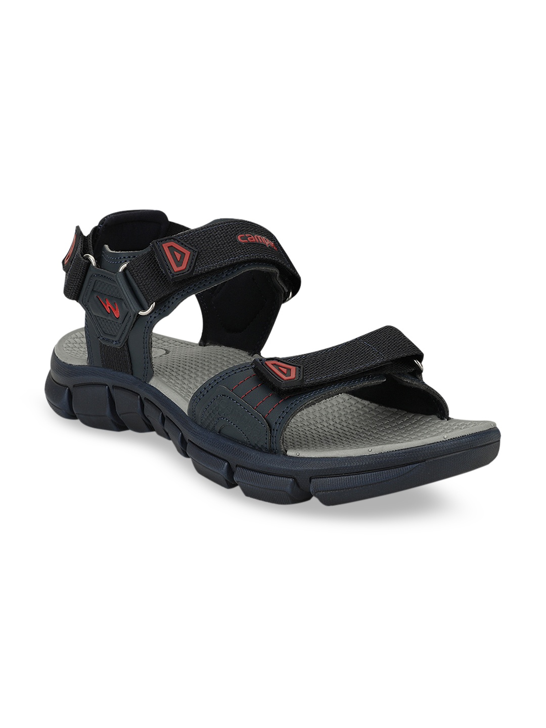 

Campus Men Navy Blue & Red Sports Sandals