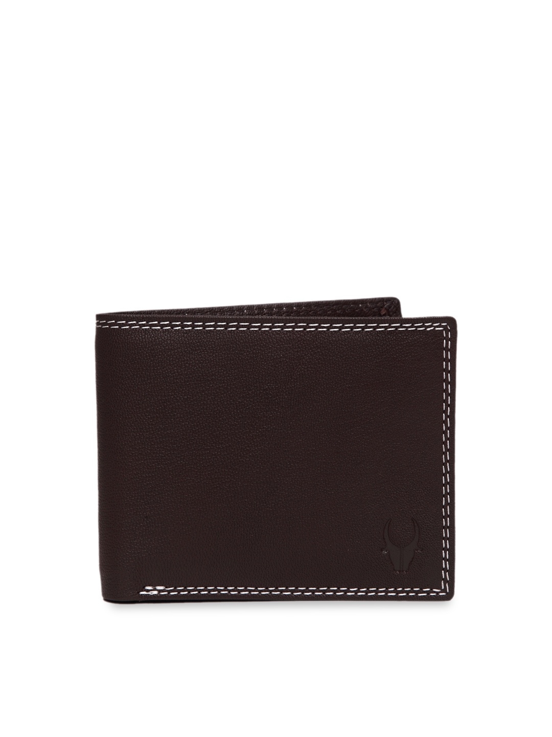 

WildHorn Men Brown Solid RFID Protected Genuine Leather Two Fold Wallet