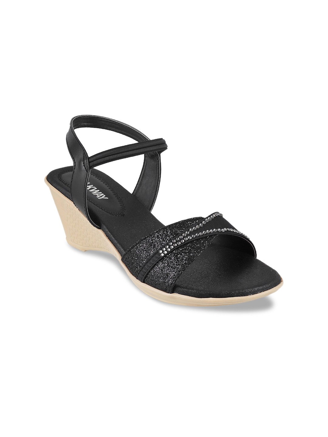 

WALKWAY by Metro Women Black Solid Heels