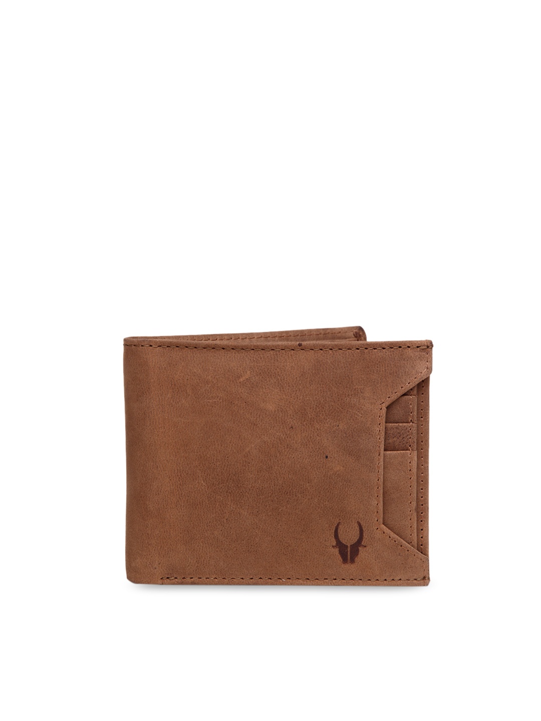 

WildHorn Men Tan Brown Solid RFID Protected Genuine Leather Two Fold Wallet