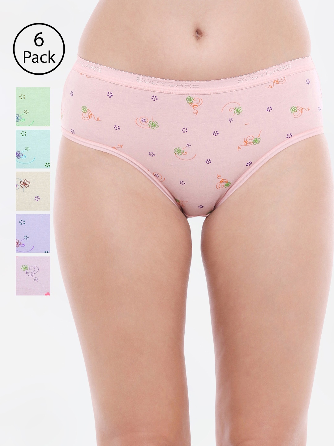 

Bodycare Women Pack of 6 Assorted Hipster Briefs 3000-6PCS