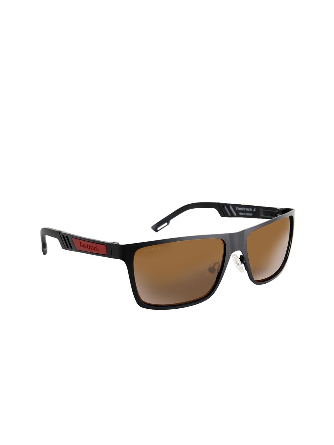 

Fastrack Men Wayfarer Sunglasses NM101BR3P, Brown