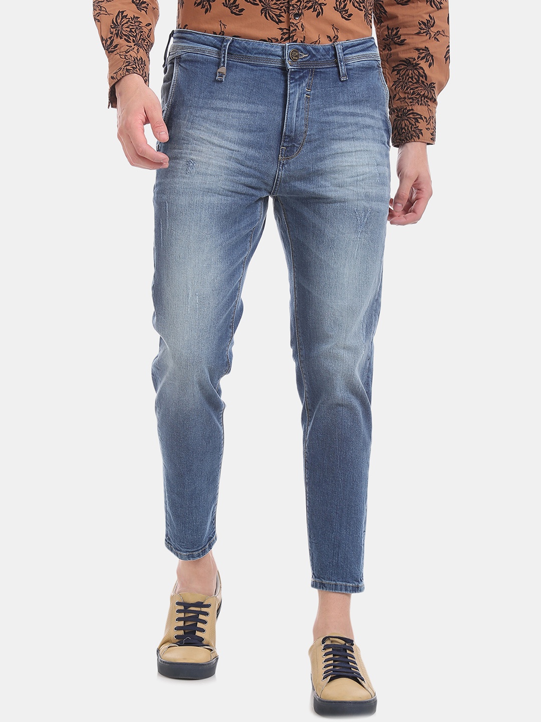 

Ed Hardy Men Blue Slim Fit Mid-Rise Clean Look Stretchable Jeans