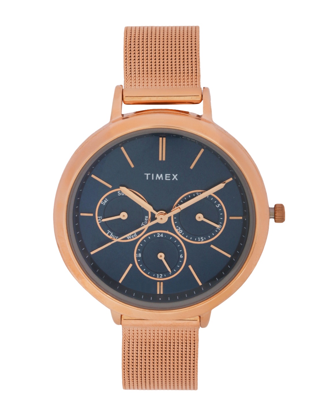 

Timex Women Blue Multifunction Analogue Watch - TWEL14502, Navy blue