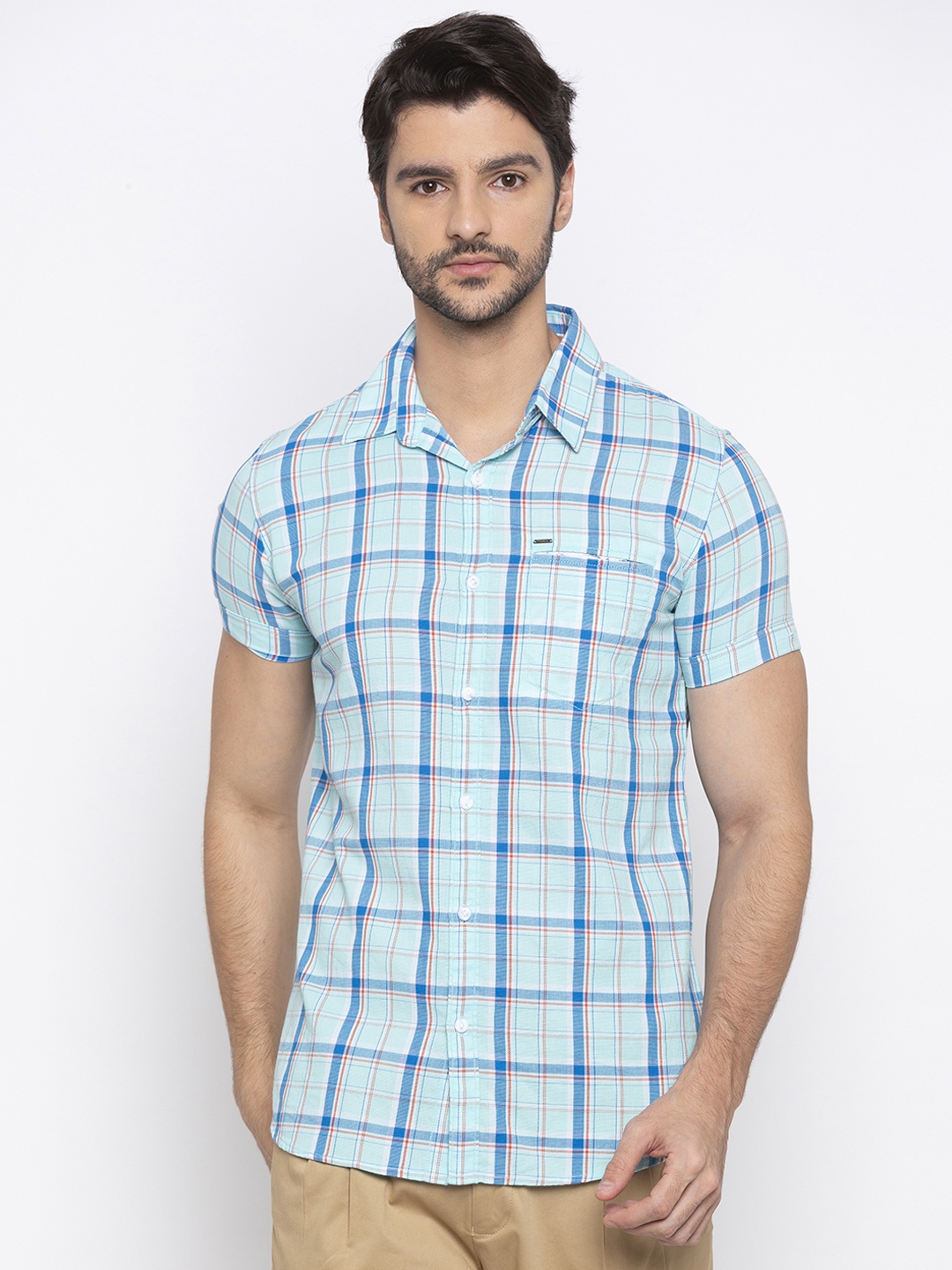 

SPYKAR Men Blue Shirt