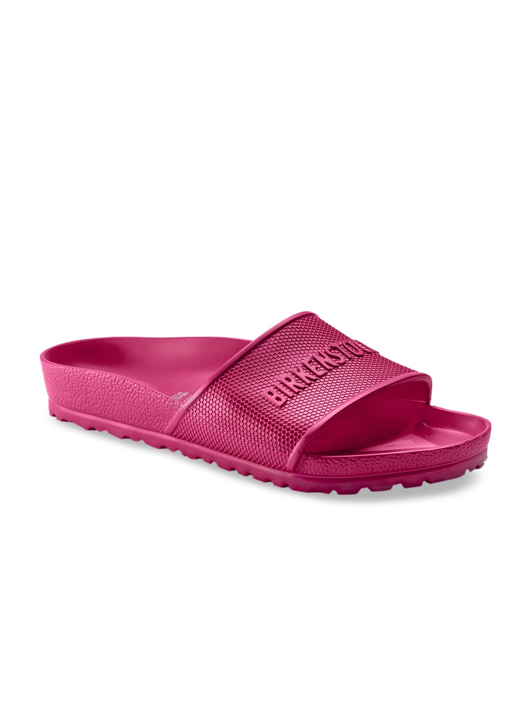 

Birkenstock Unisex Pink Barbados EVA Solid Regular Width Sliders