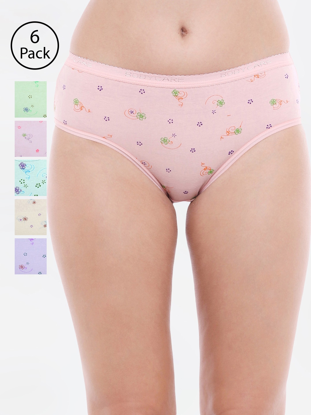 

Bodycare Women Pack of 6 Assorted Hipster Briefs 3000-6PCS