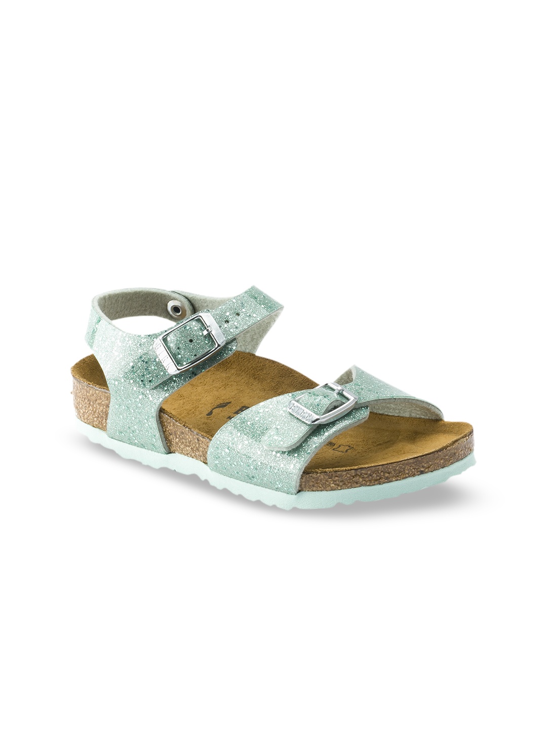

Birkenstock Girls Sea Green Rio Birko-Flor Open Toe Regular Width Flats