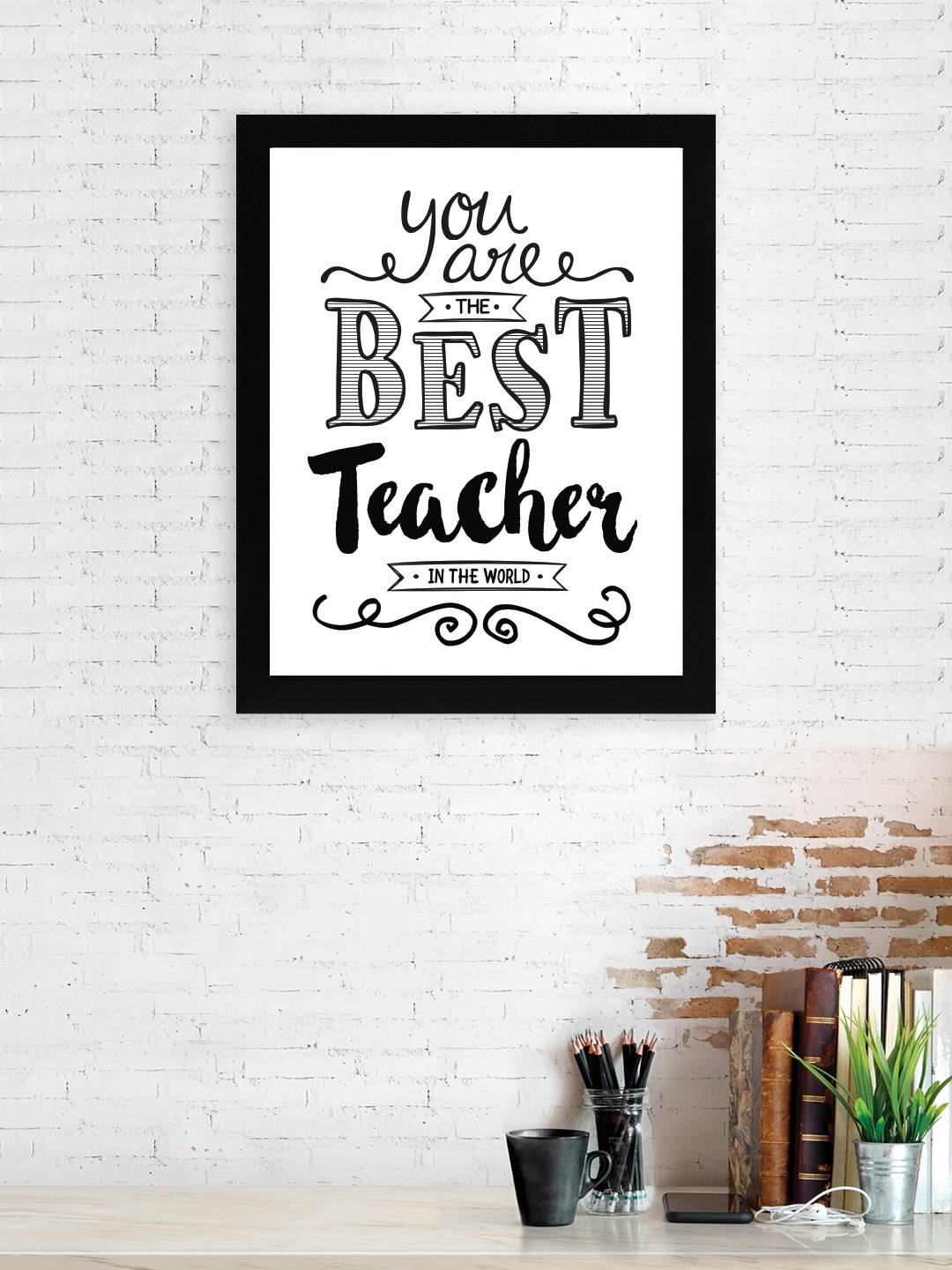 

nest ART Black & White Paper Plain Print Quotes Framed Wall Art